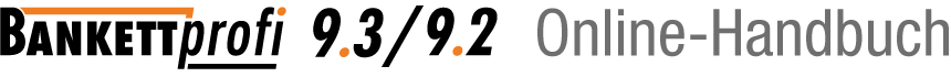 Logo Bankettprofi 93-92 Online-Handbuch